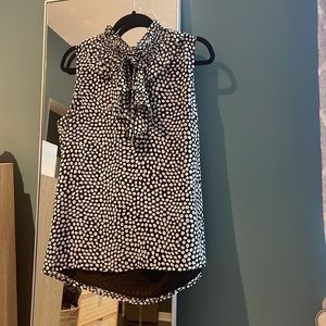 Karl Lagerfeld Black & White Dots Blouse M